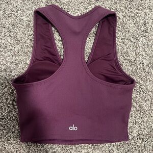 Alo Yoga Goddess Ribbed Cropped Racerback Tank